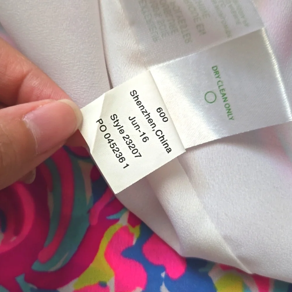 Lilly Pulitzer Silk Dress Psychedelic Sunshine Dusk Lela Mini Spaghetti Strap - Picture 10 of 12